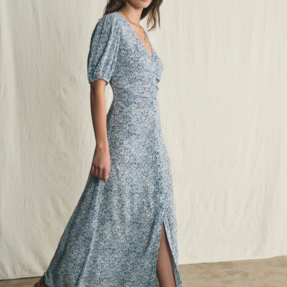 Faherty Blue Maxi Dress- Never Worn